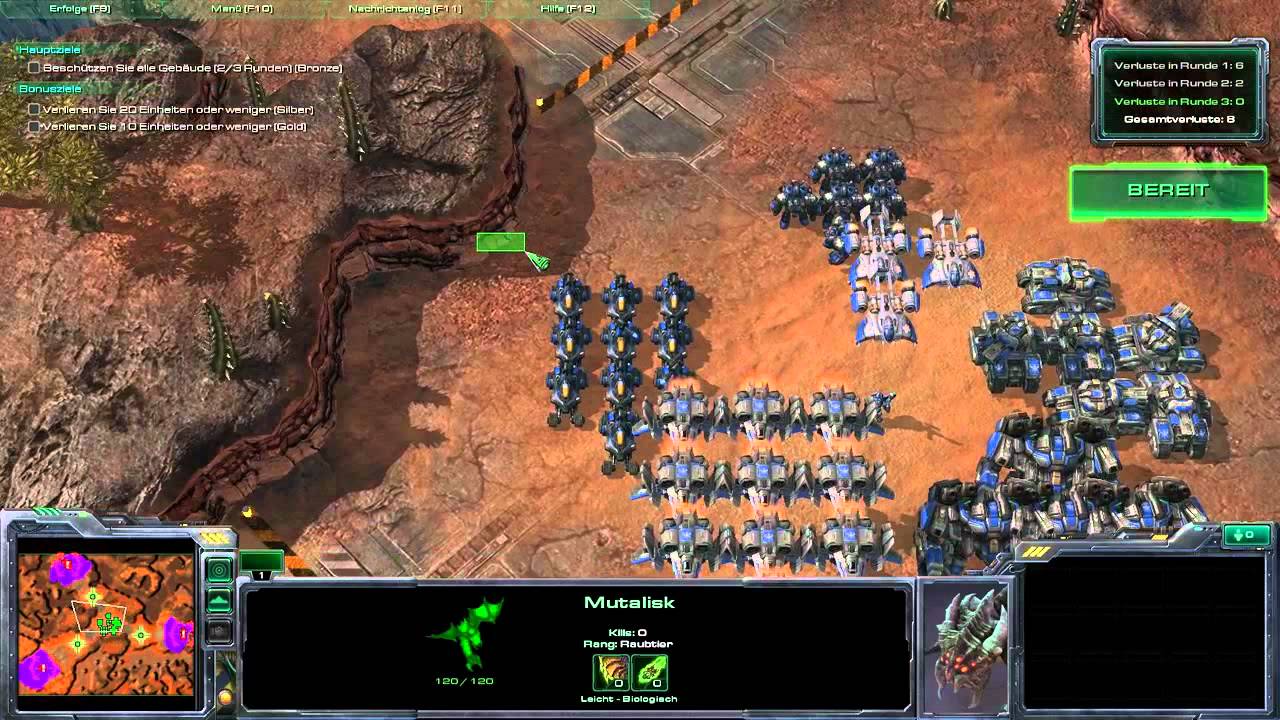 Let's play Starcraft 2 Szenarien #1 [HD] Deutsch Terraner einfach