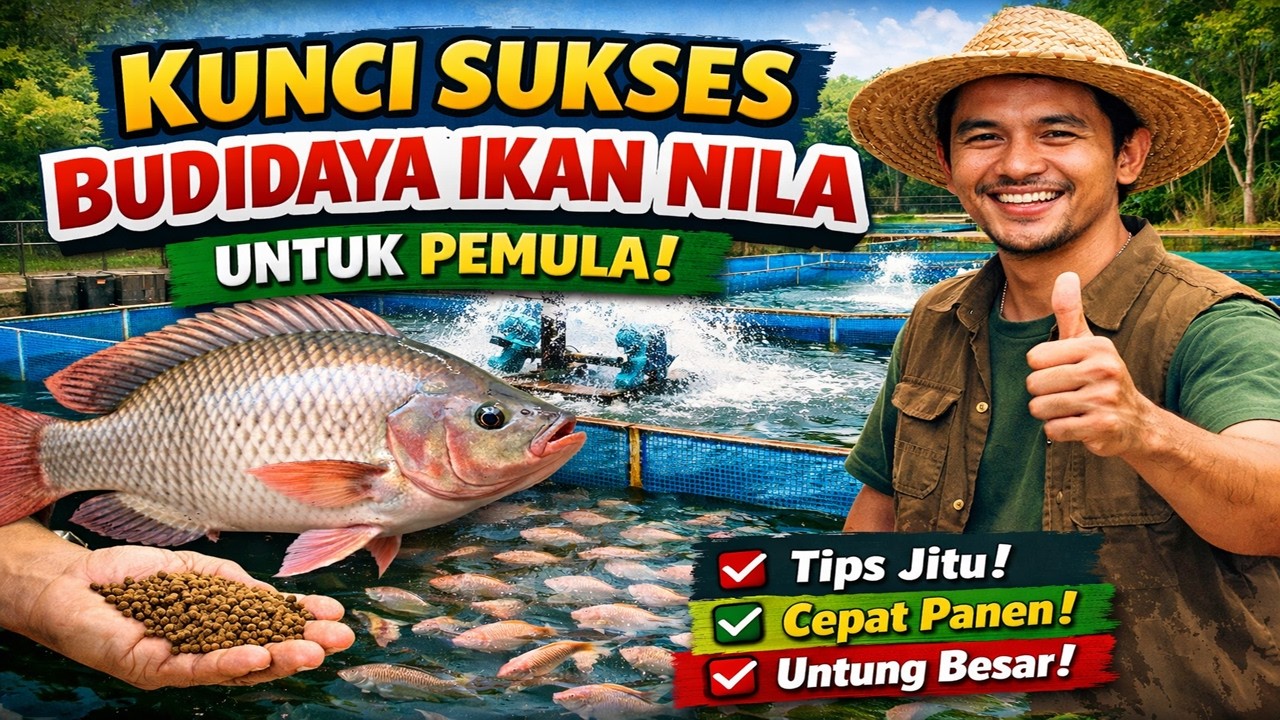 KUNCI SUKSES BUDIDAYA IKAN NILA DI KOLAM TERPAL UNTUK PEMULA