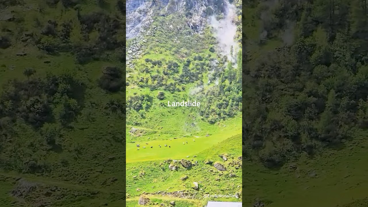 When the Mountain Gives Way#Landslides#nature#disasters#weather#heavyrain