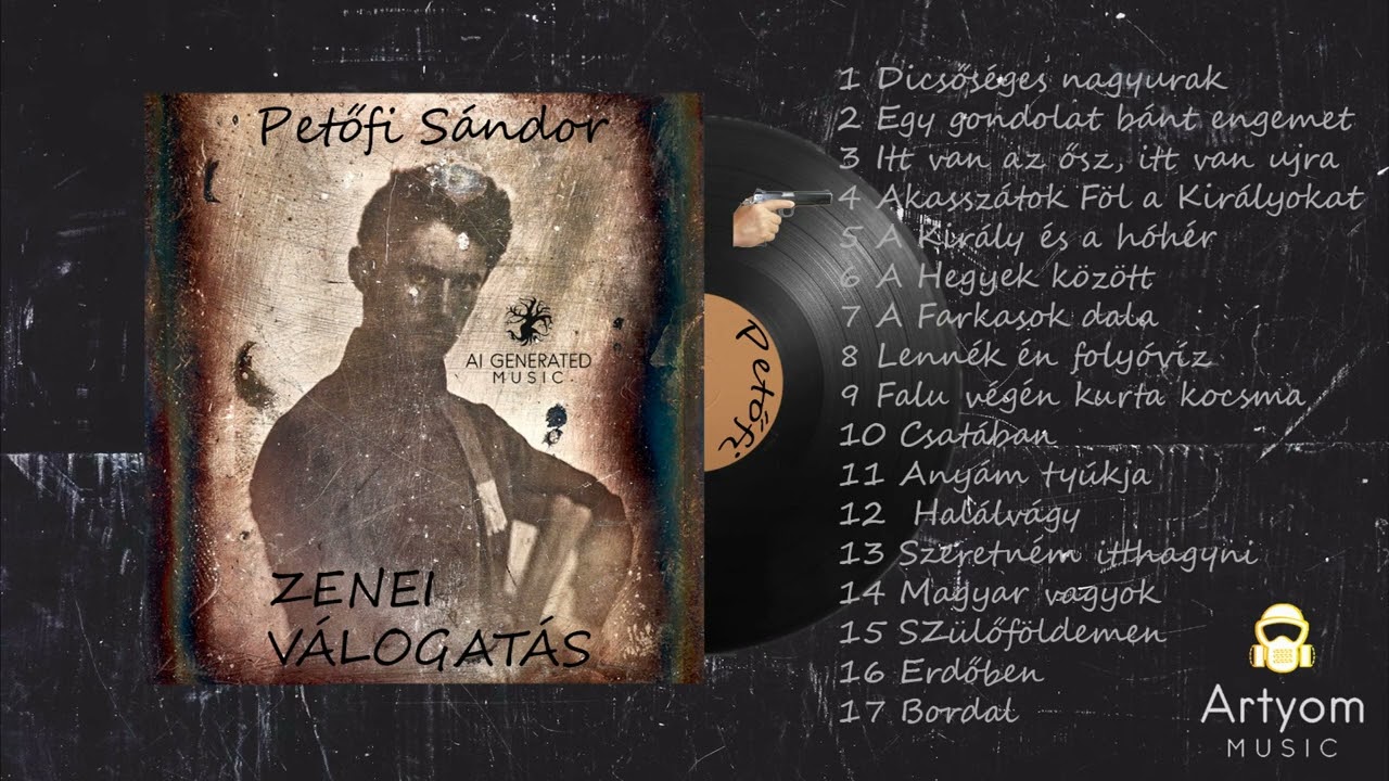 Petőfi Sándor - Válogatás - [ 17 dal ] -  ( AI Generated Music )