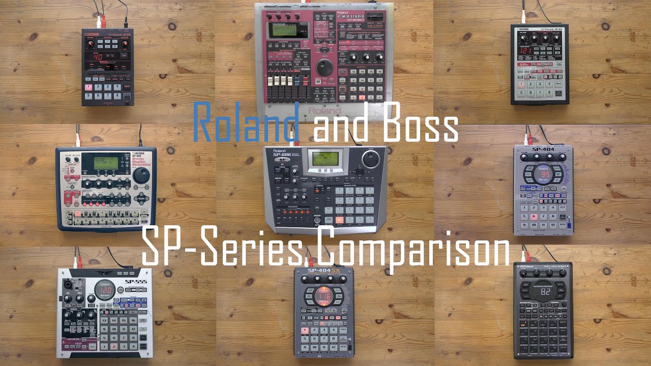 Roland ,Boss SP-Series Sampler Comparison