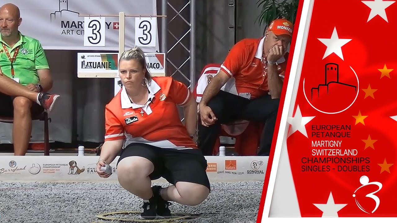 Tour qualif 5 MONACO vs LITUANIE : Championnat d'Europe de pétanque tête-à-tête féminin 2024