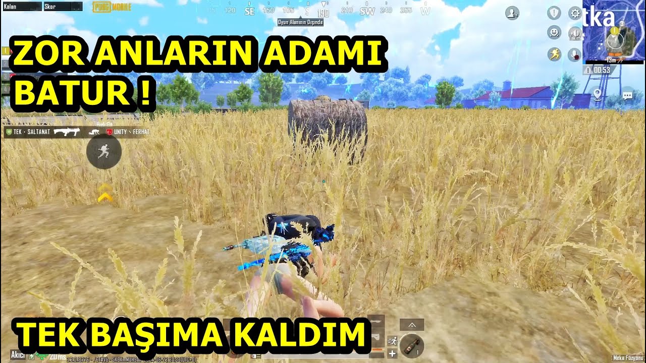 ZOR ANLARIN ADAMI BATUR !  AS 10 LİGİNDE TEK KALDIM ! PUBG MOBİLE