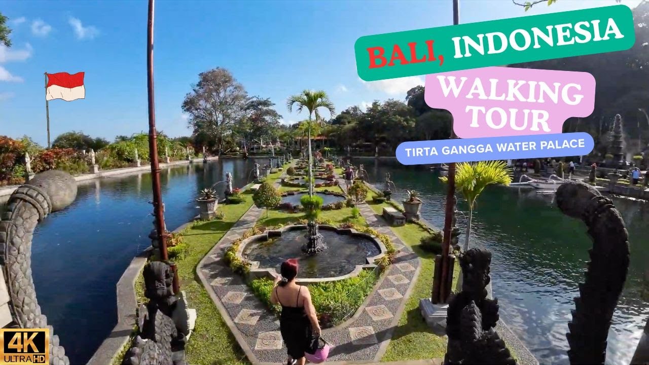 Bali, Indonesia Walking Tour / Tirta Gangga, Royal Water Palace [4K ULTRA HD]