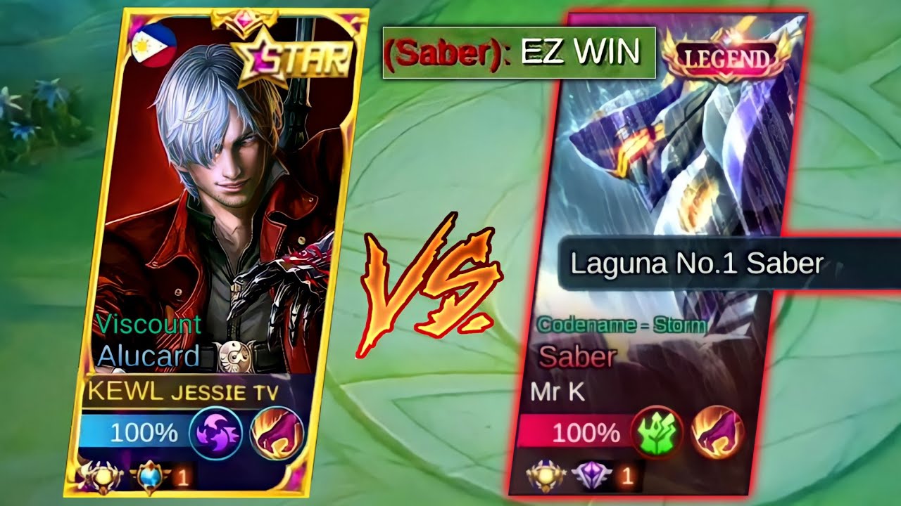 ALUCARD VS GLOBAL TOP 1 SABER! | (MUST WATCH) | MLBB