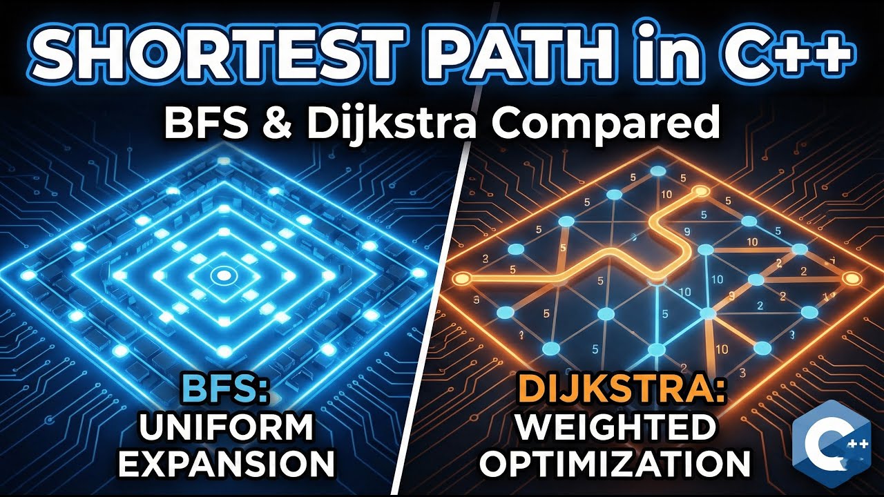 Shortest Path Algorithms | BFS & Dijkstra in C++ Explained