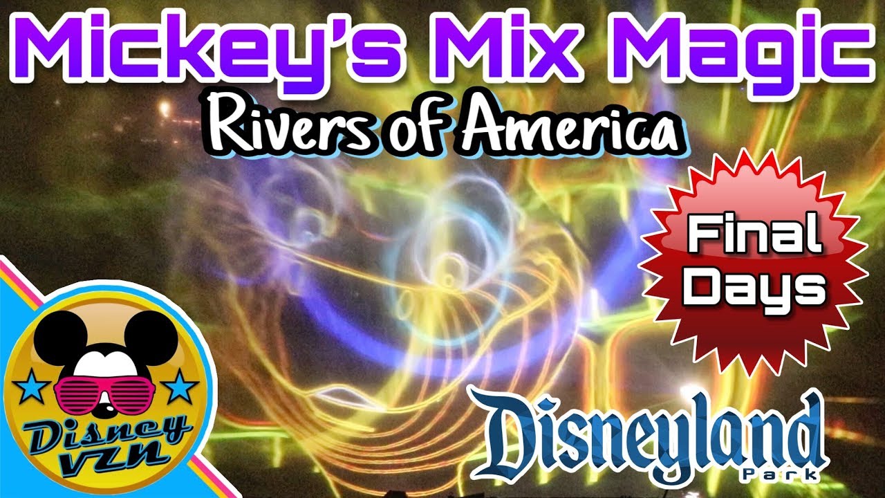 Mickey's Mix Magic Projections on Rivers of America | Disneyland Resort (2019)