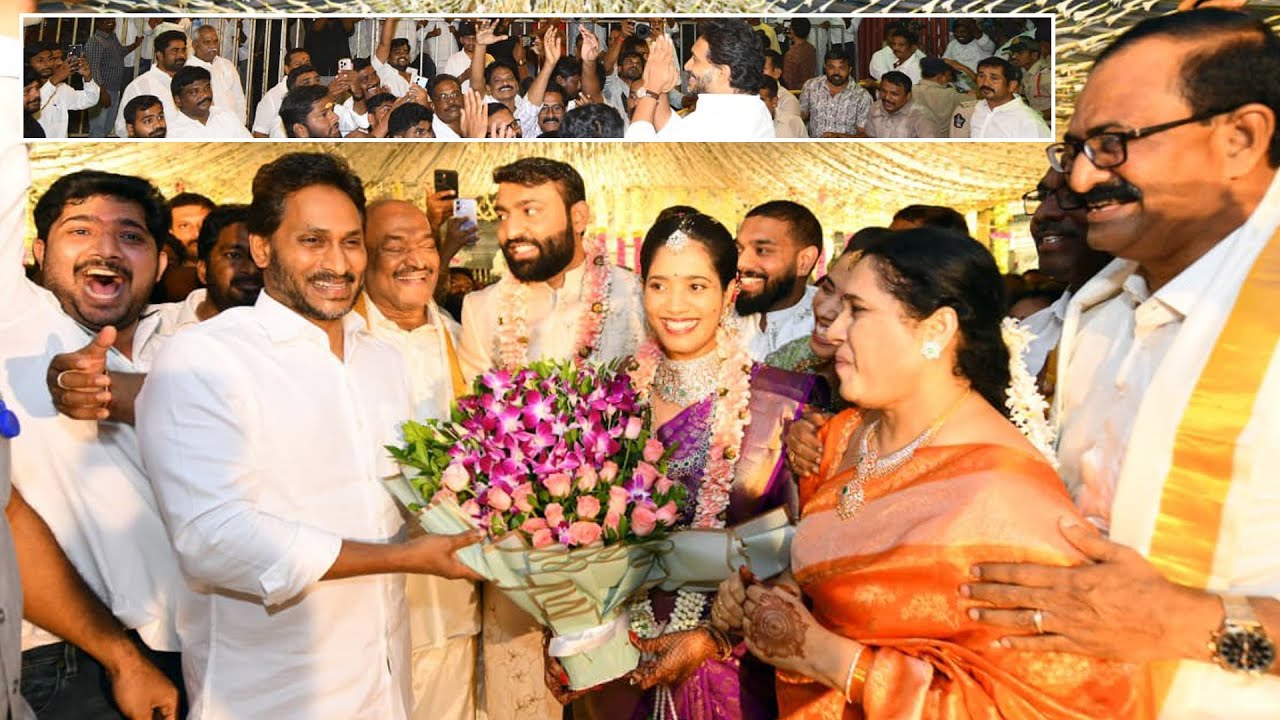 YS Jagan Attends Mangunuru Konda Reddy Daughter Wedding | greatandhra.com