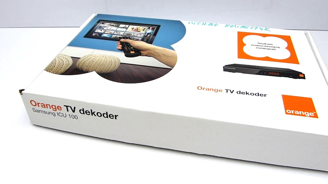 Orange TV Samsung ICU 100 demo preview