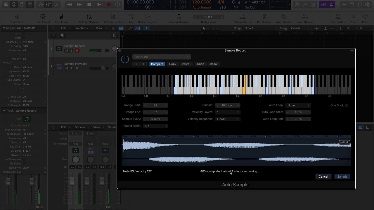 Auto Sampler with VoiceOver in Logic Pro 10 5 by Andre Louis