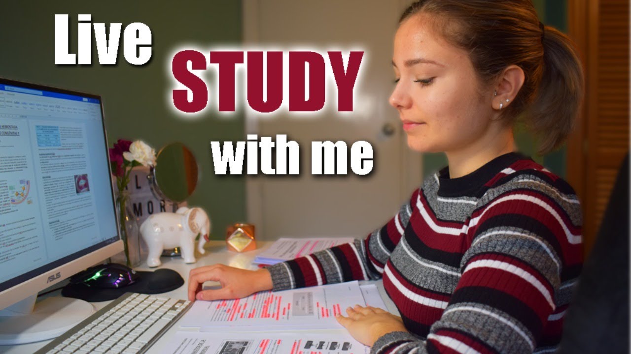 Live STUDY with me · POMODORO 60 min · ESTUDIA CONMIGO en directo