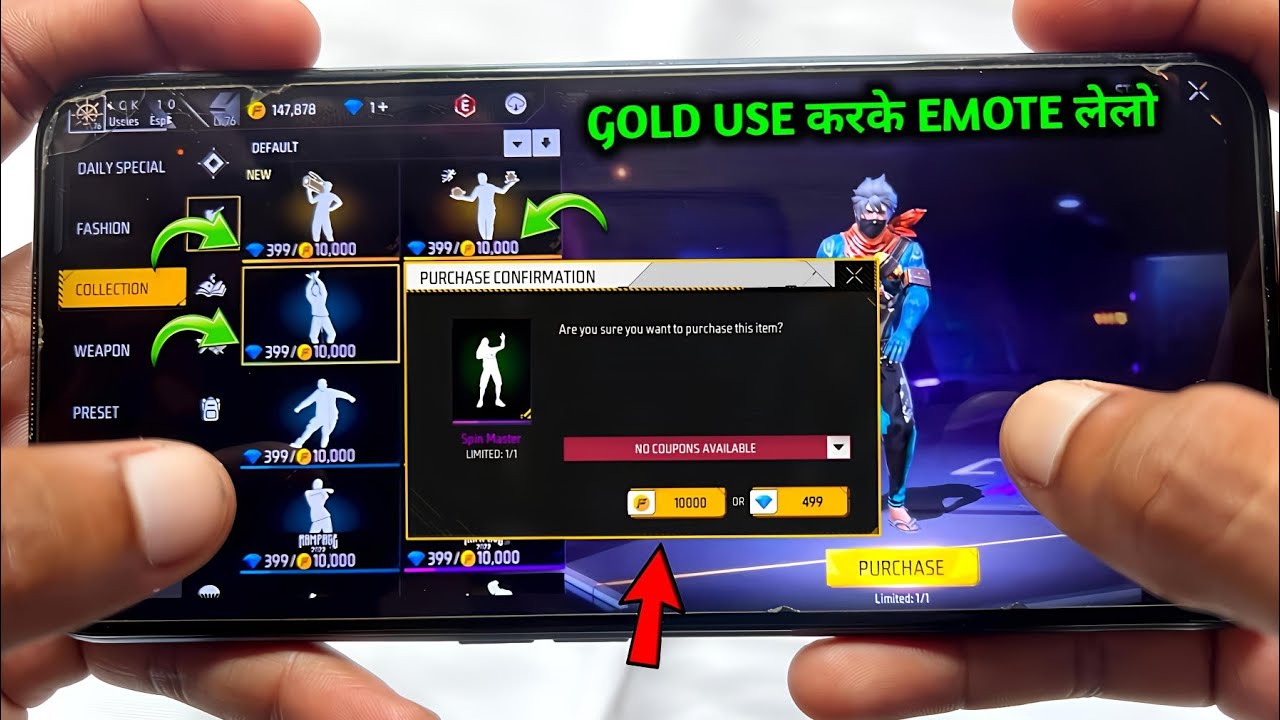 Gold Use करके Emote कैसे मिलेगा देखलो || New Update Get All Emote In Gold || free fire new event
