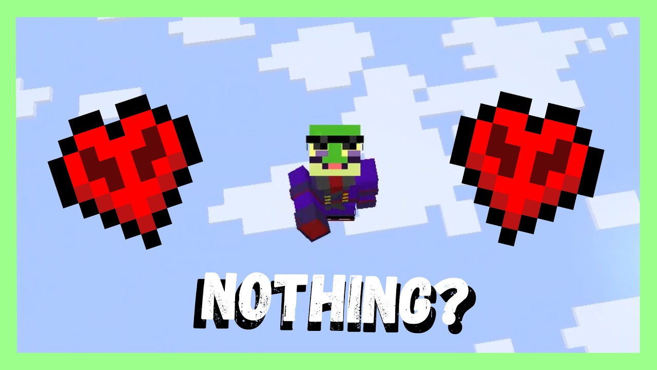 I tried Minecraft NoBlock in Hardcore!