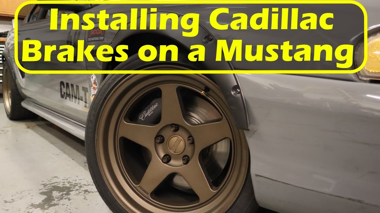 Cheap Big Brake Install - Cadillac ATS Calipers on 94-04 Mustang