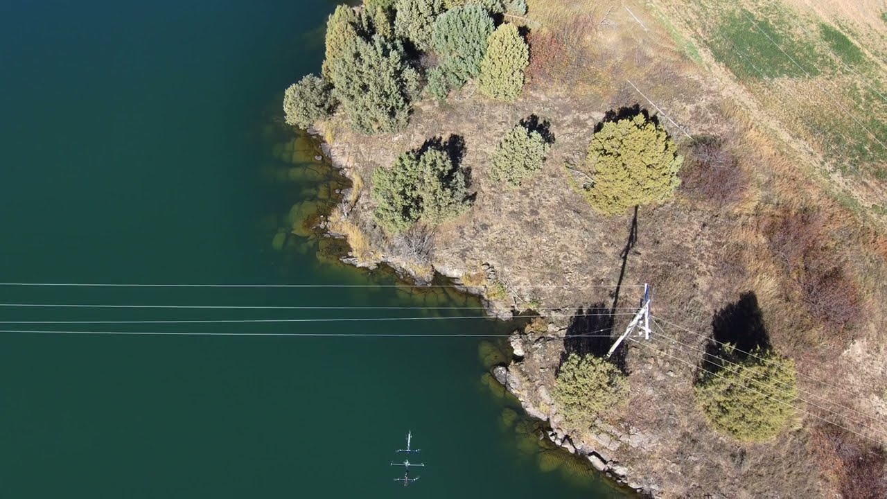 Installing bird diverters with a drone