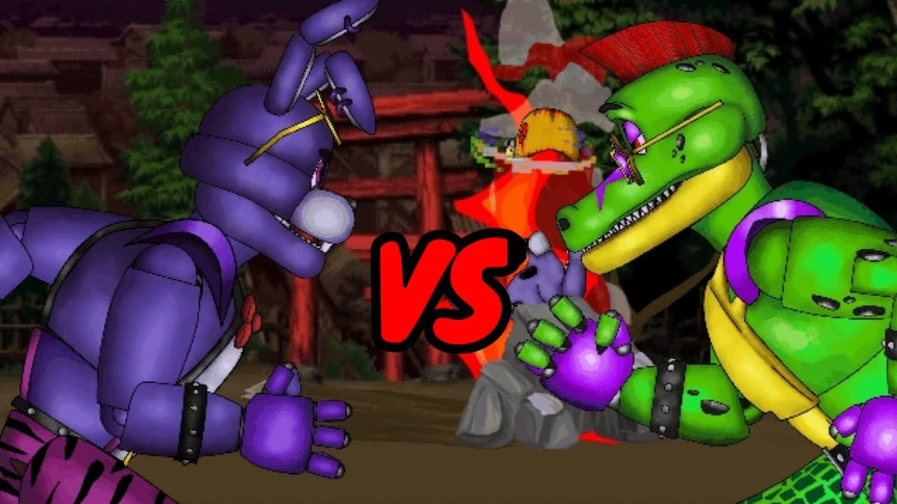 (Dc2/FNaF) Glamrock Bonnie VS Montgomery Gator
