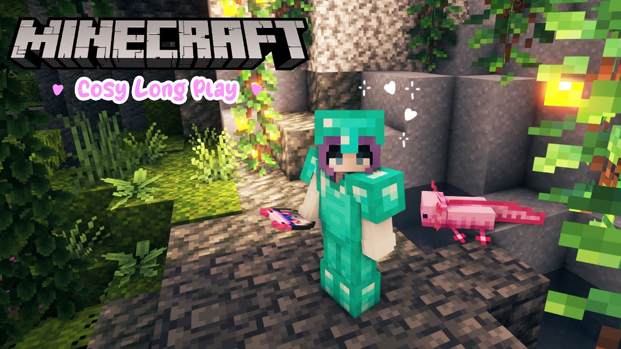 Exploring Lush Caves 🌿 Minecraft 1.20 Relaxing Long Play [No Commentary]