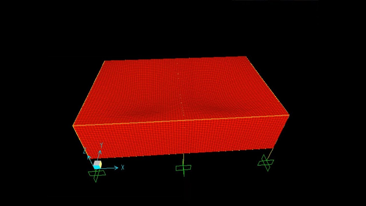 Mô hình 3D Bể nước mái bằng SAP2000 (TCVN 2727:2023 & TCVN 5574:2018)