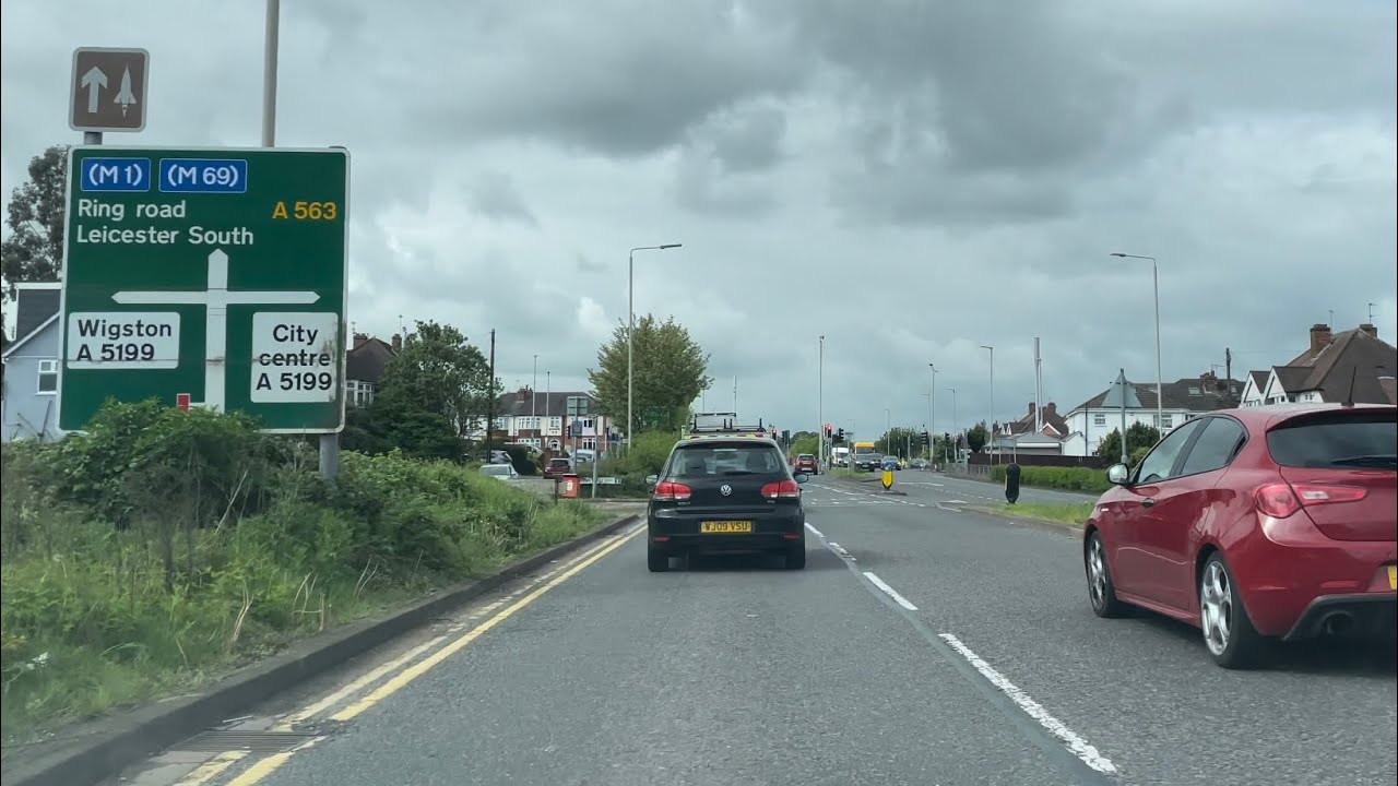Driving along the A563 Leicester Ring Road Palmerston Way - 10/05/23 // dashcam footage