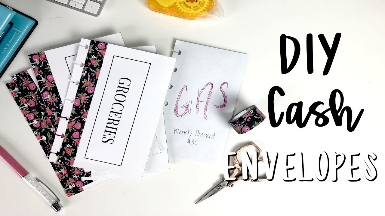 DIY CASH ENVELOPES - FOR PLANNERS | FT ATHOMEWITHQUITA - Printables| E.Michelle