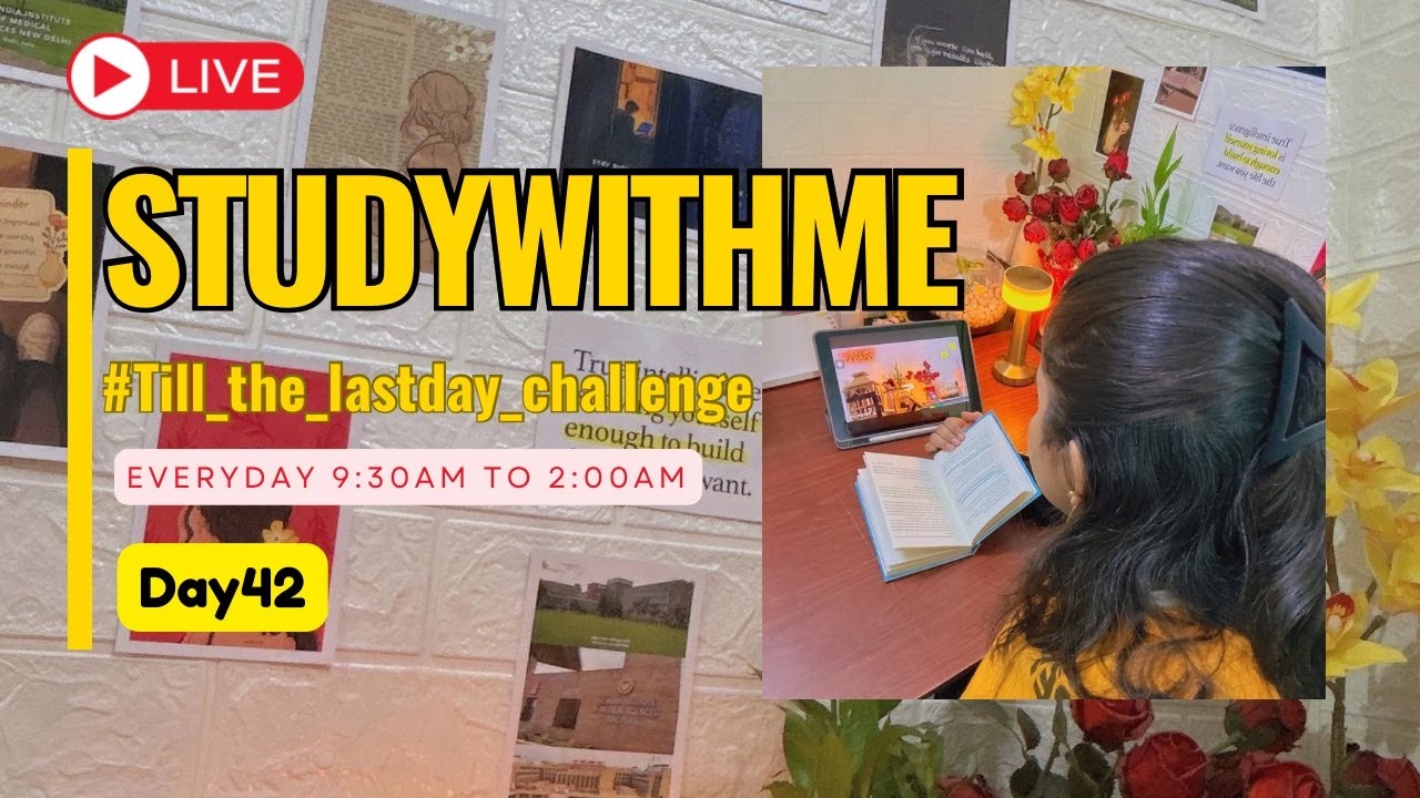 Day 42 | Study LIVE | 12-Hour Focus | Medical PG Prep