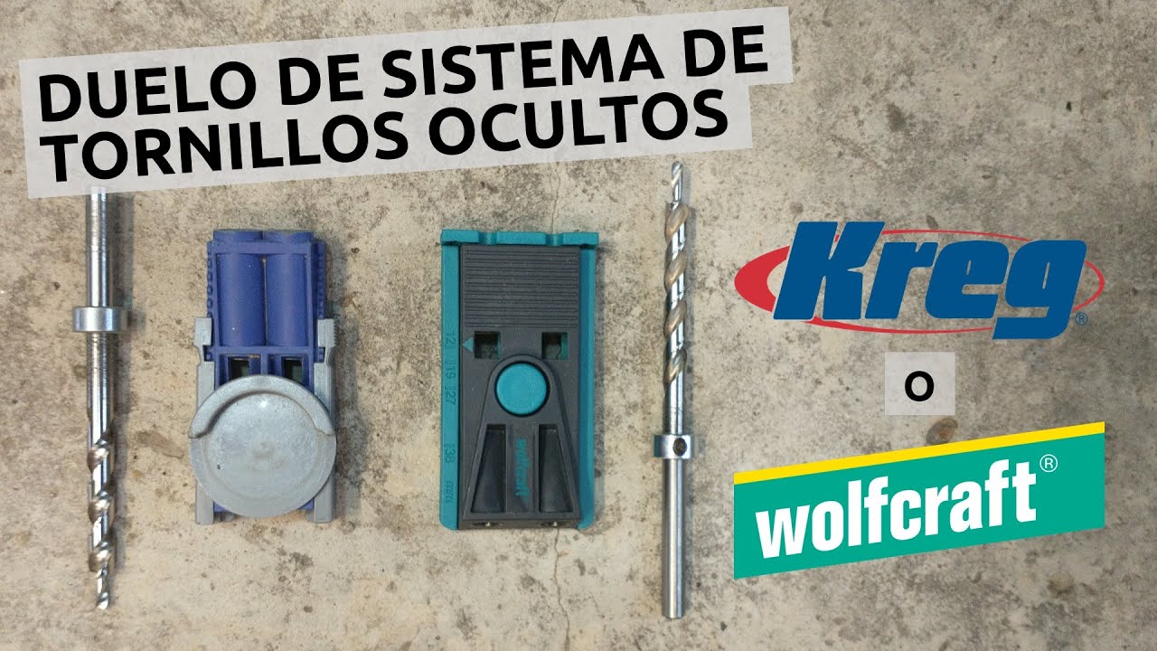 🥊 Duelo de sistemas de tornillos ocultos:  Kreg Jig vs Wolfcraft