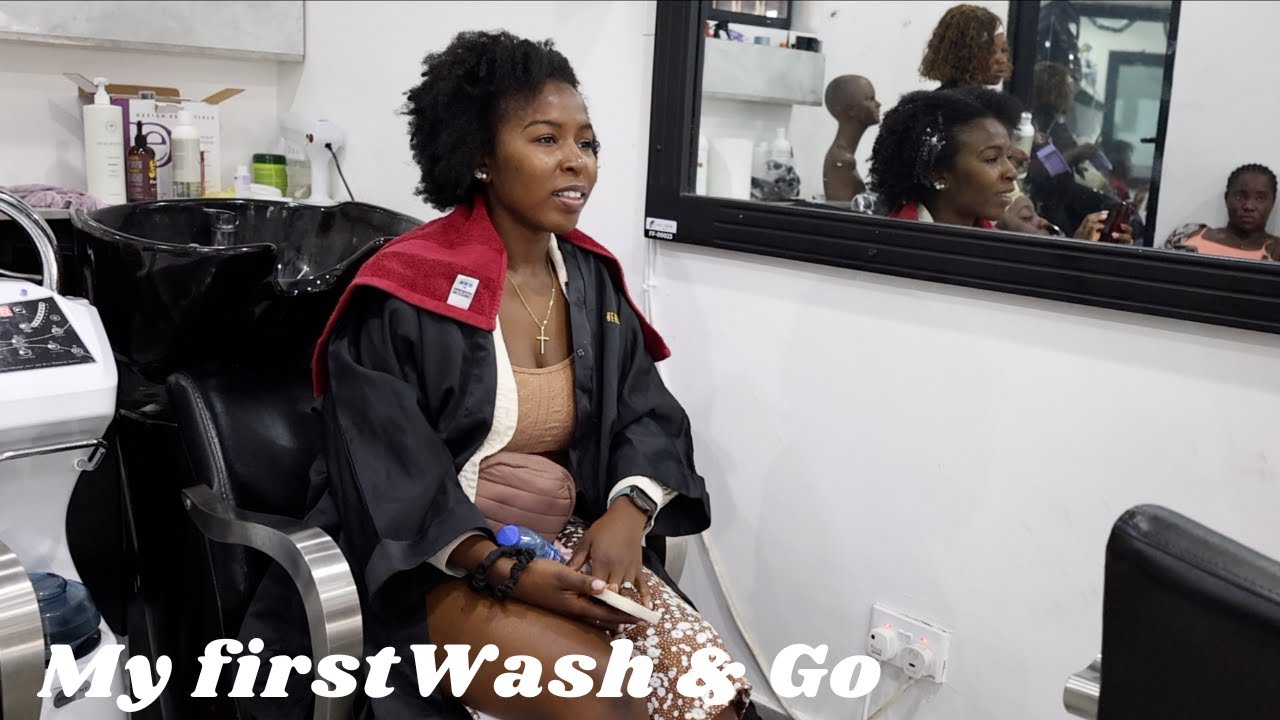 My first salon wash & go in Ghana