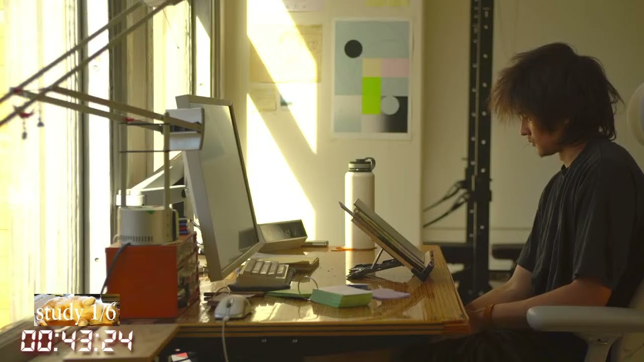 study with me live pomodoro!