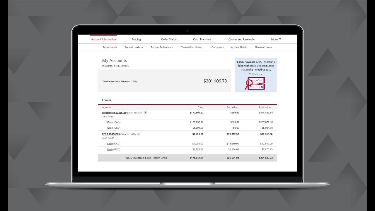 CIBC Investor&rsquo;s Edge: Take a tour
