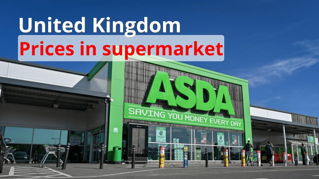 Prices in United Kingdom supermarket , Asda British wall mart #london #uk #food