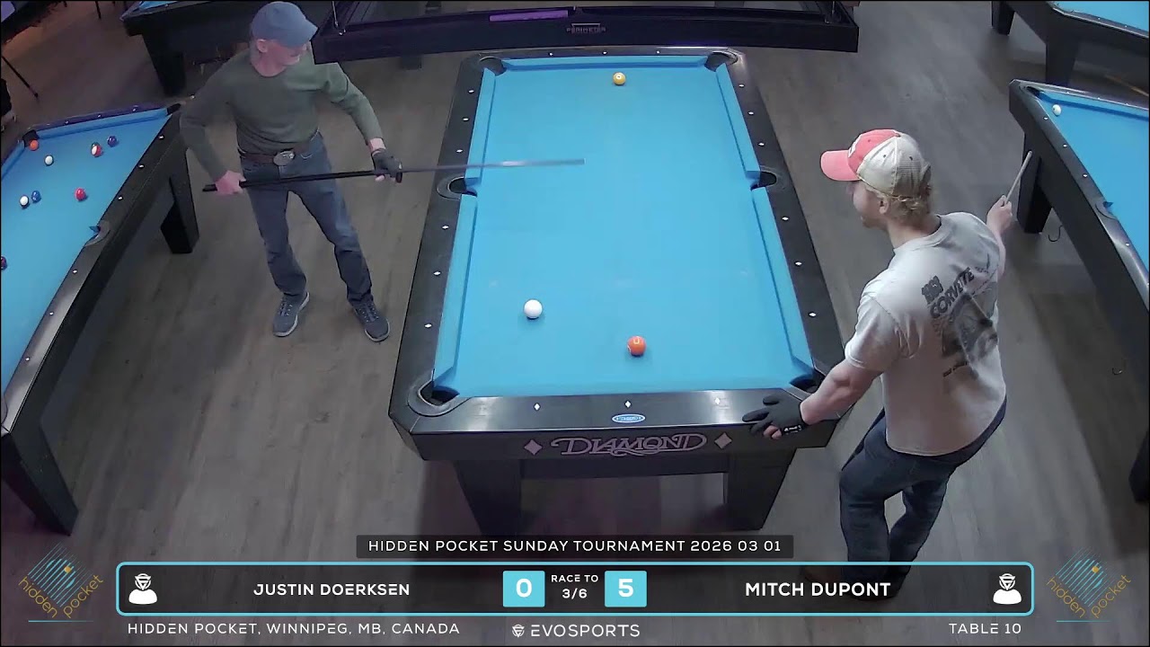 JUSTIN DOERKSEN vs MITCH DUPONT - HIDDEN POCKET - TABLE 10 | EvoSports