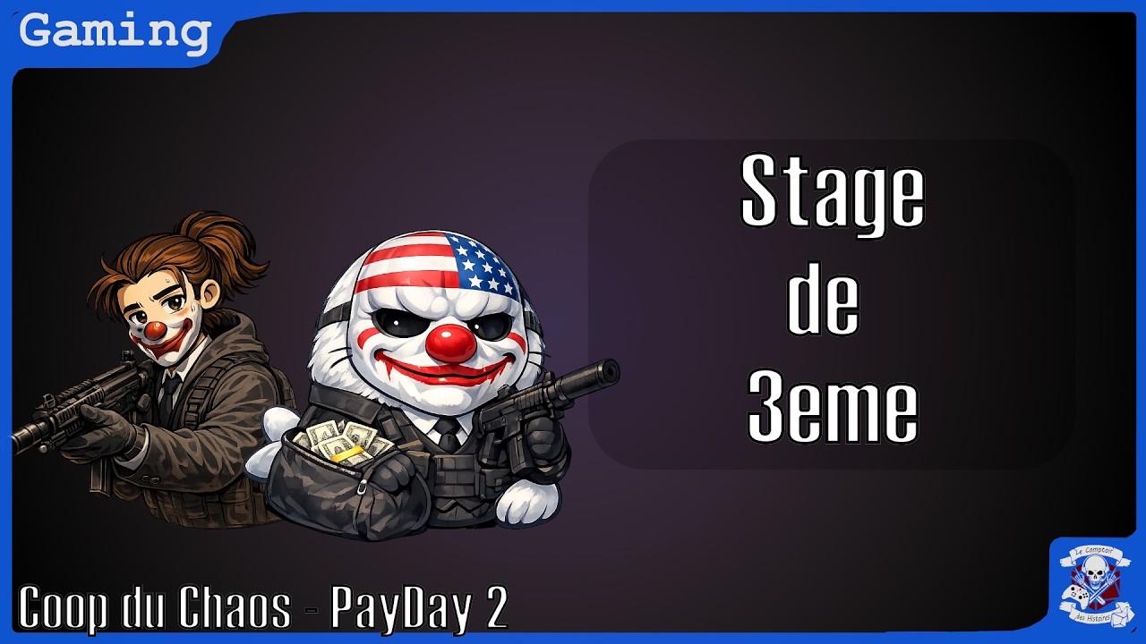 PAYDAY 2 - Des stagiaire chez les braqueurs - Live peinture Vertical