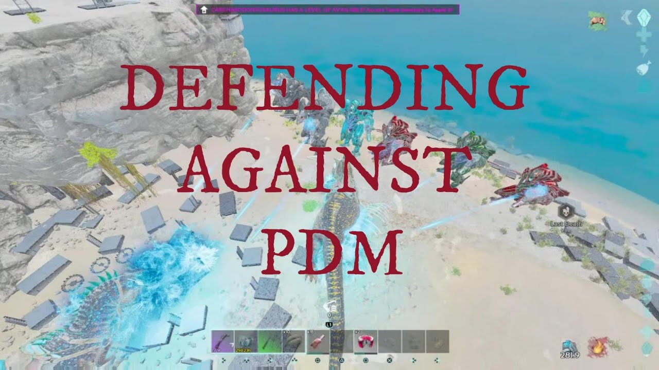 LOU (10 man) DEFENDING AGAINST PDM | ARK OFFICIAL PVP