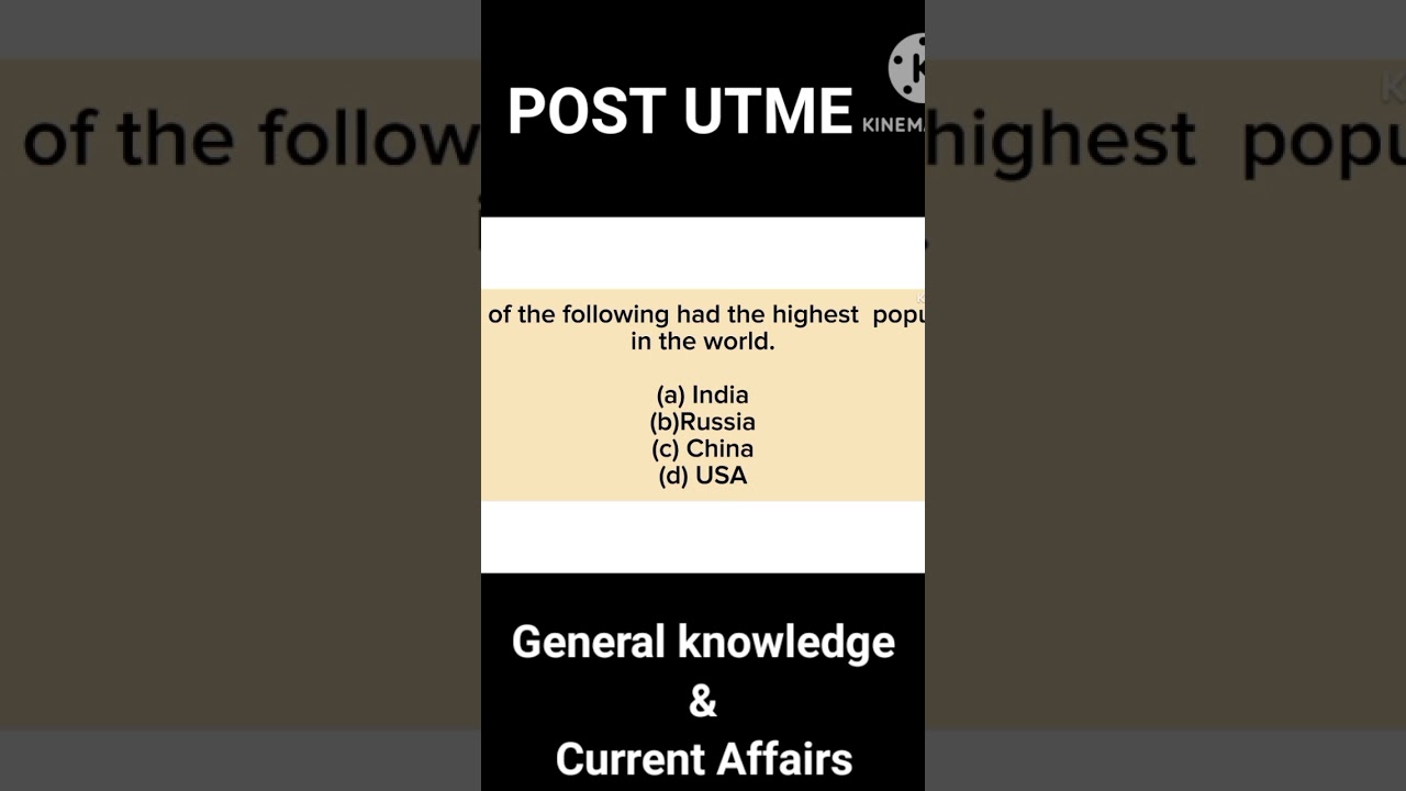 Post UTME Past Questions and Answers. #postutme