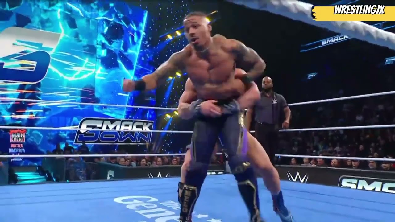 Carmelo Hayes vs ilja Dragonuv Campeonato de Estados Unidos WWE SMACKDOWN 23/01/2026 (En Español)
