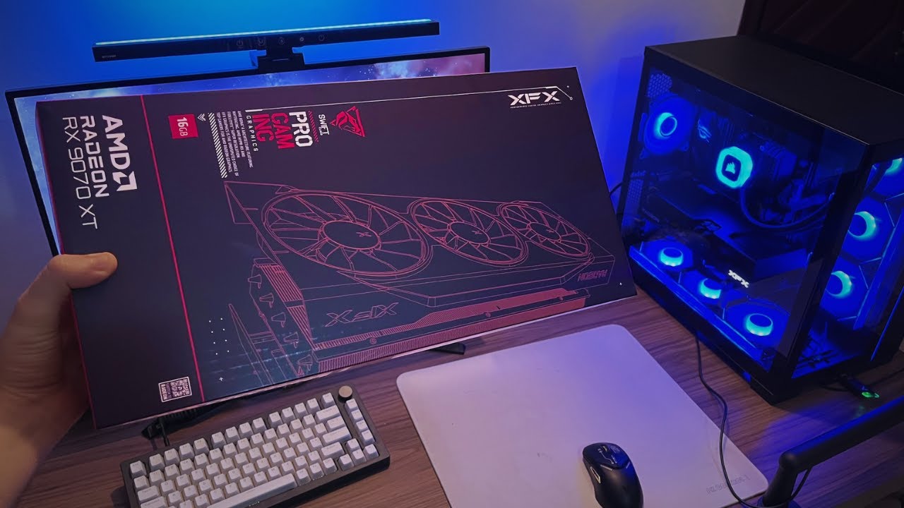 XFX SWIFT RX 9070 XT  (UNBOXING)