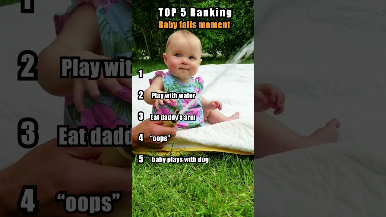 Top 5 ranking baby fails moment - Peachy Vines #shorts #baby #babyfails #funnyvideos