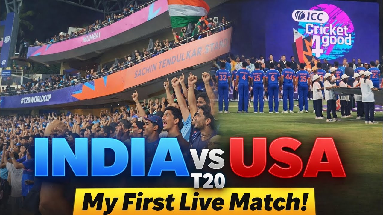 India vs USA T20 World Cup at Wankhede | My First Live Match