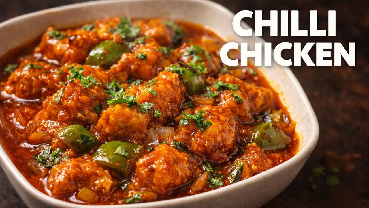 Chilli Chicken 🍗🔥  Crispy, spicy & full of flavour 😋  Perfect Indo-Chinese treat at home 🤍 