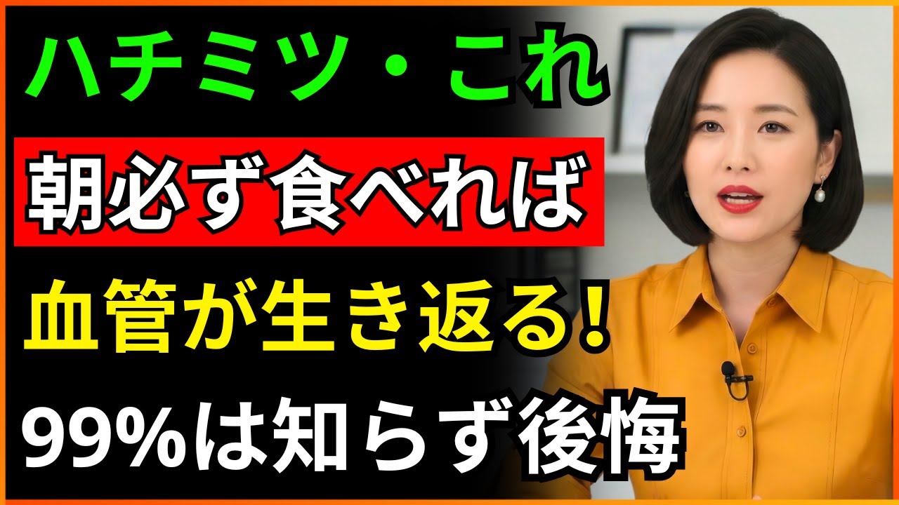 このようにハチミツを食べれば血管が生き返ります！内科専門医が教えるハチミツの驚くべき効能｜血管健康｜オーディオブック｜老後健康