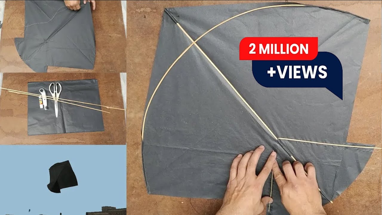 Step By Step Kite making - Teddi Pan Adda Pona Banane ka tarika - Kite Flying Test - GolgappaY Kites