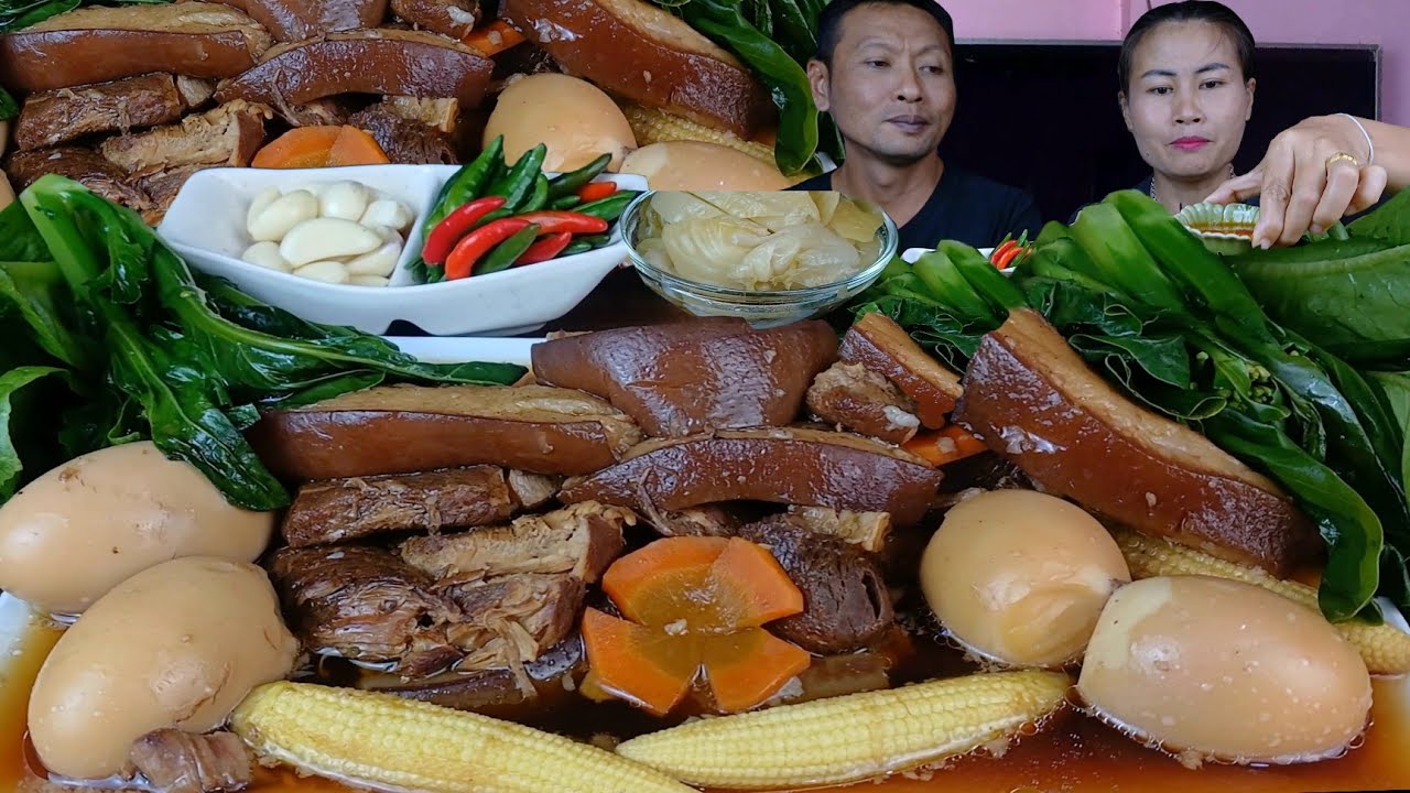 ต้มพะโล้หมูสามชั้นนุ่มๆเด้งๆต้นคะน้าอ่อนผักกาดดองพริกกระเทียมครบเครื่องจ้า|10 พฤศจิกายน 2025