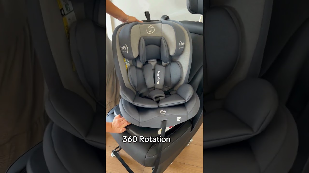 All-Rider 360 Rotating Car Seat with Isofix and Top Tether for 0-12 years #carseat #rotation #baby