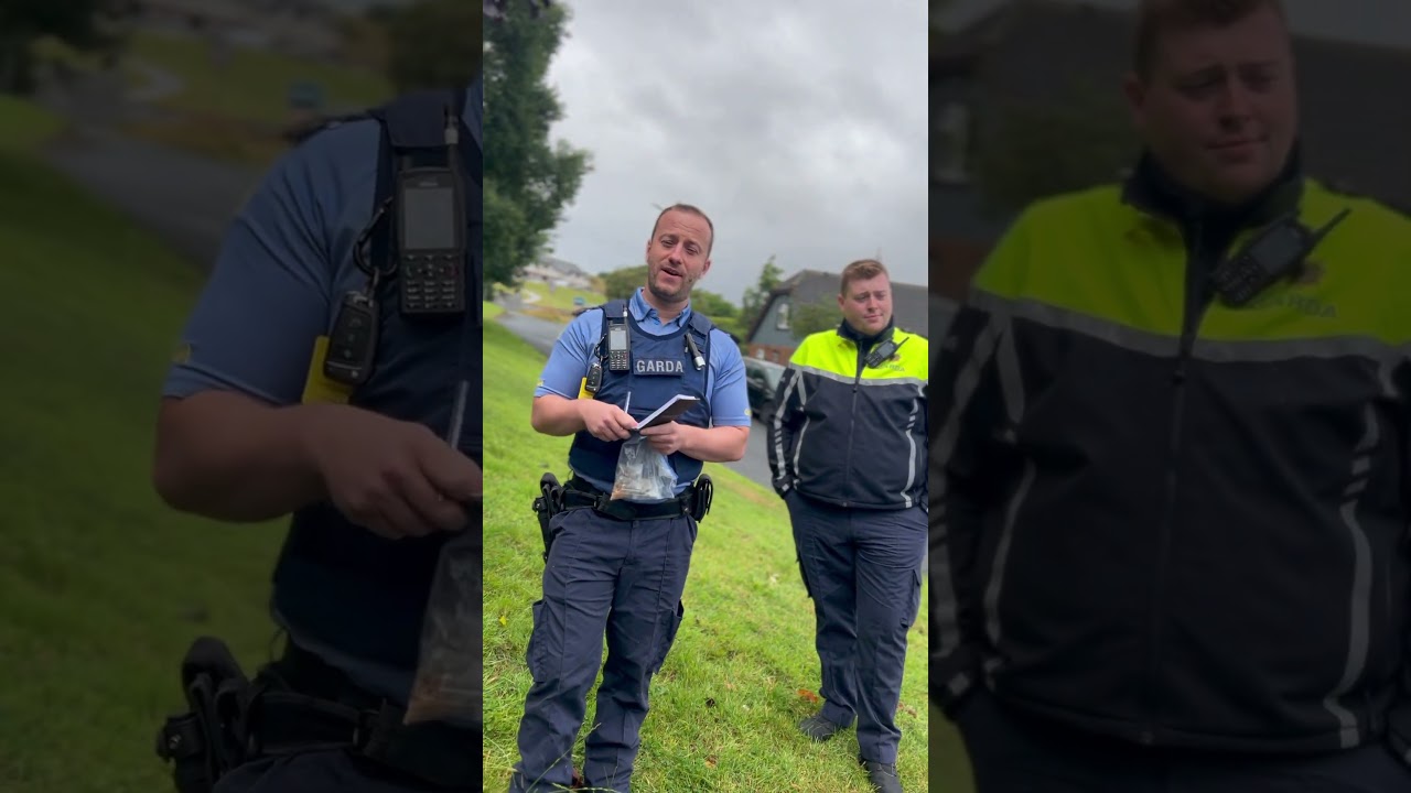 Garda. Police. Says don&rsquo;t need search warrants. Waan*****