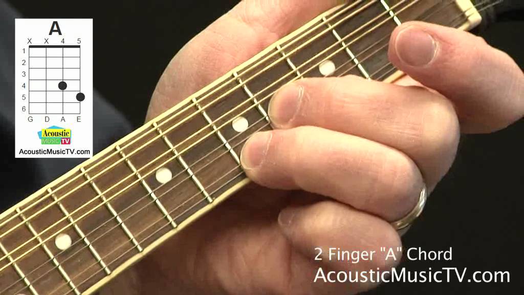 How to Play a Two Finger A Chord on the Mandolin • AcousticMusicTV.com
