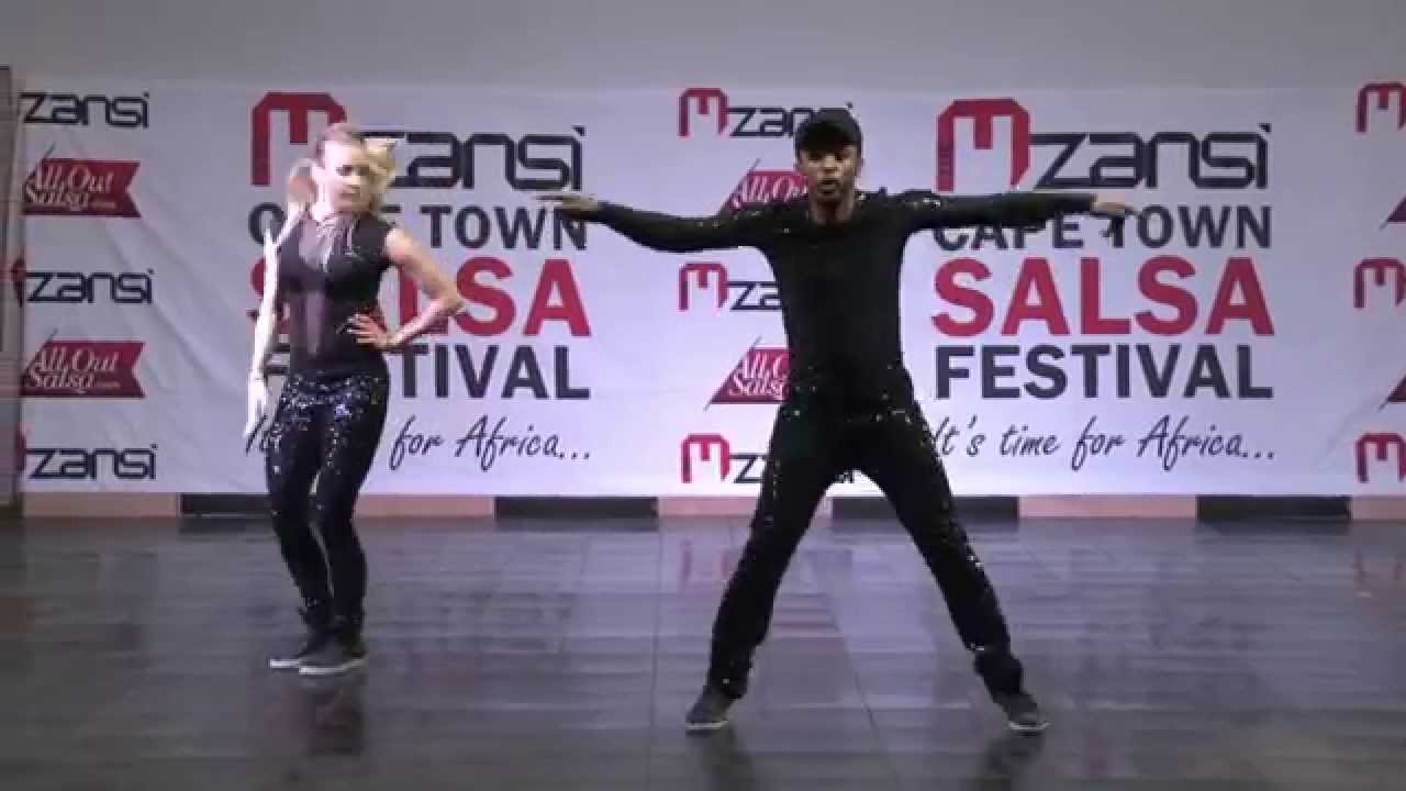 Nina & Zerjon (TwistedFeet Sweden) perform at the Cape Town Salsa Festival 2014