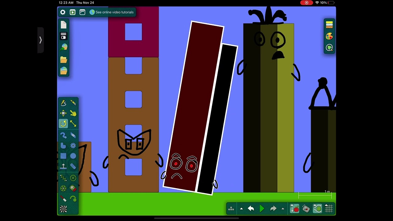 Uncannyblocks band different 1-50 in algodoo