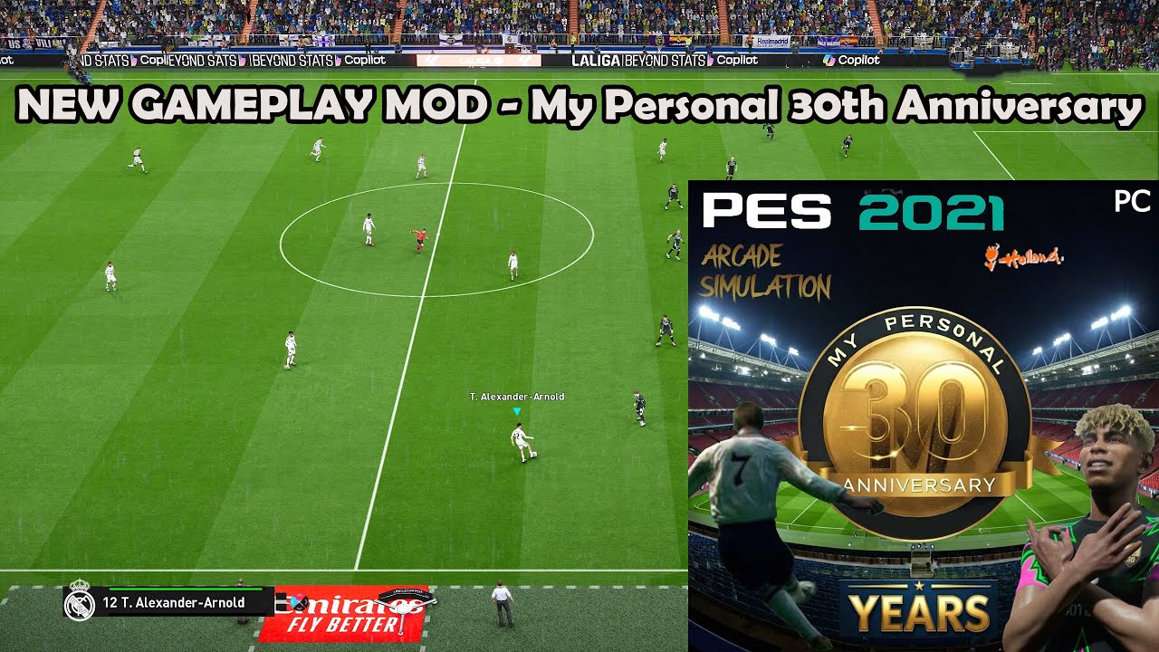 НОВЫЙ ГЕЙМПЛЕЙ-МОД — Мой личный 30-летний юбилей + Установка — PES 2021 и Football Life 2026