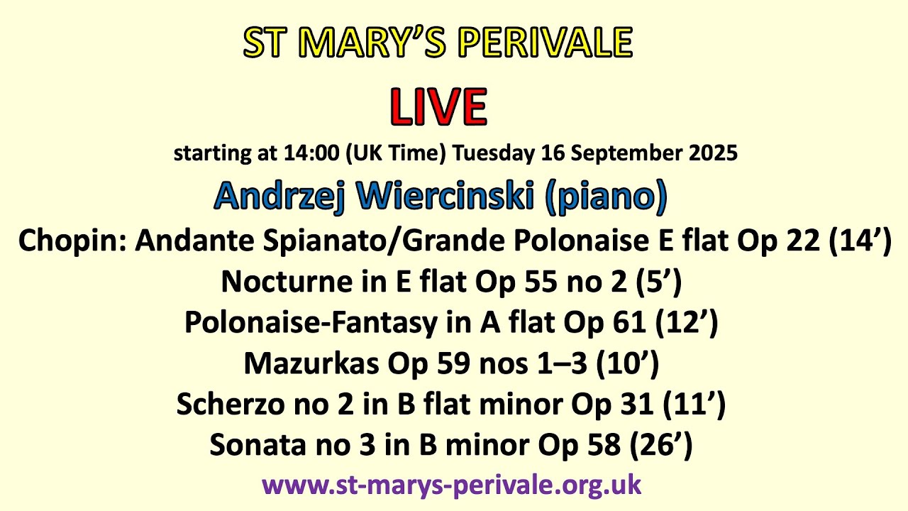 Andrzej Wiercinski (piano) plays Chopin (uploaded recording)