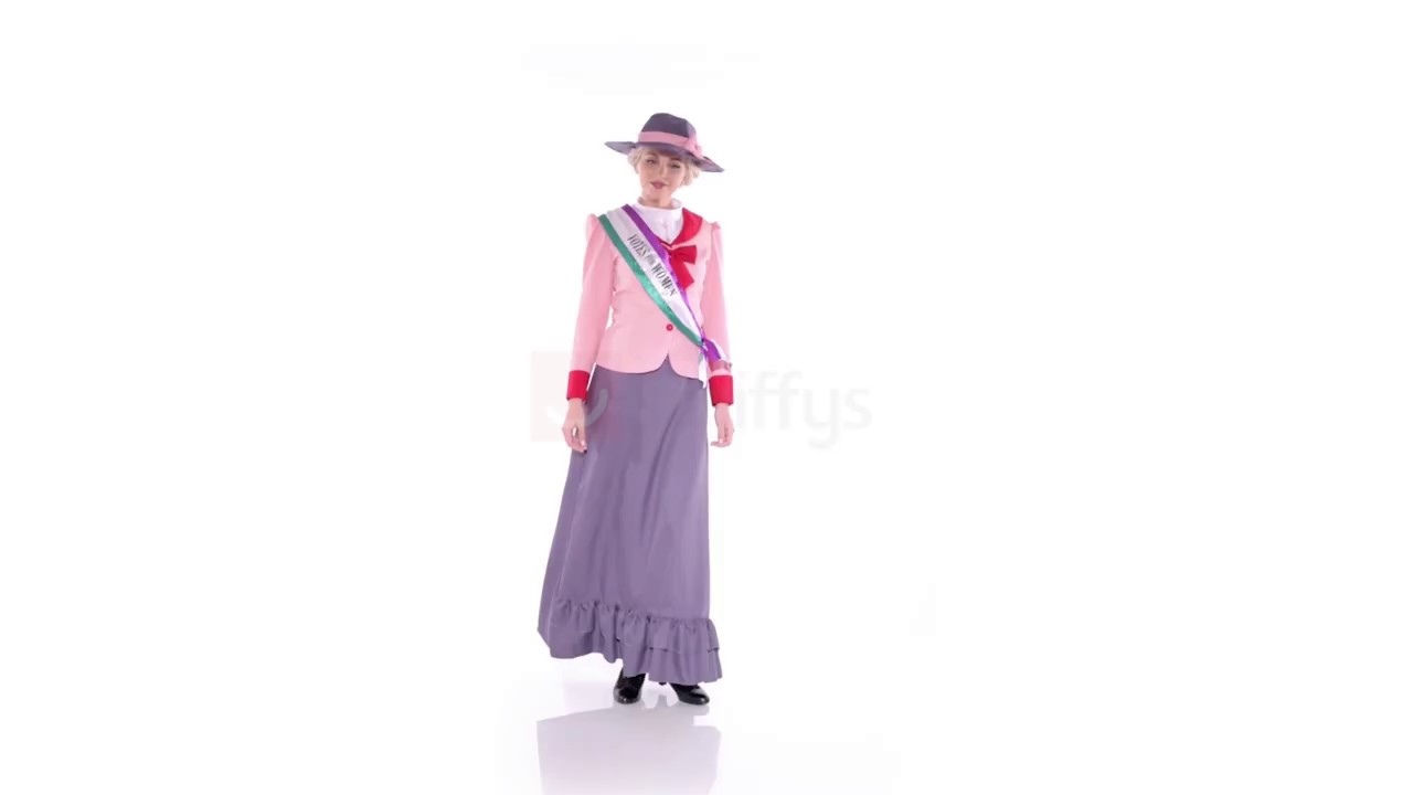 Women's Deluxe Victorian Suffragette Costume by Smiffys